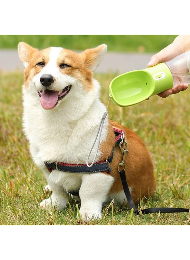 SHOWAY Dog Water Bottle Leak Proof for Puppy Pets Outdoor Walking Hiking, Travel Bottle 258ml + 200ml, Green - Image 5