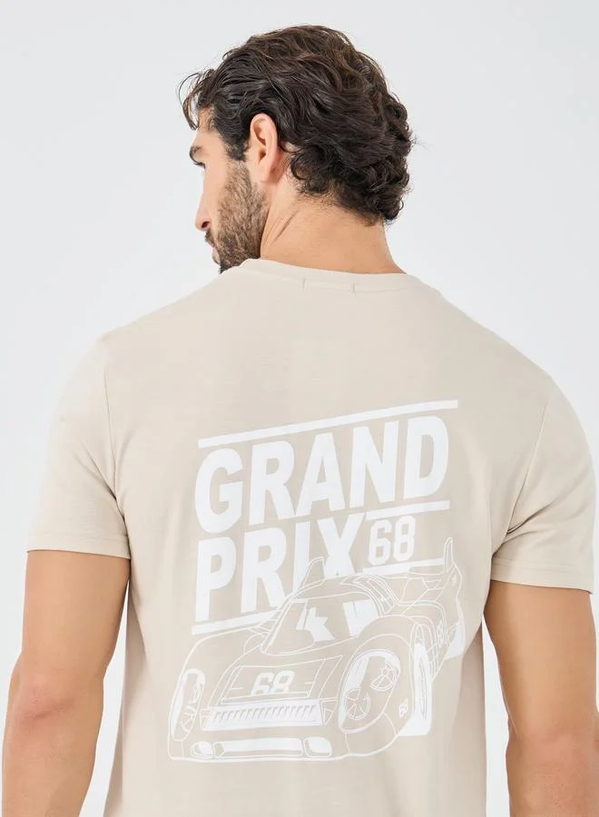 Styli Styli Graphic Print T-Shirt and Shorts Pyjama Set