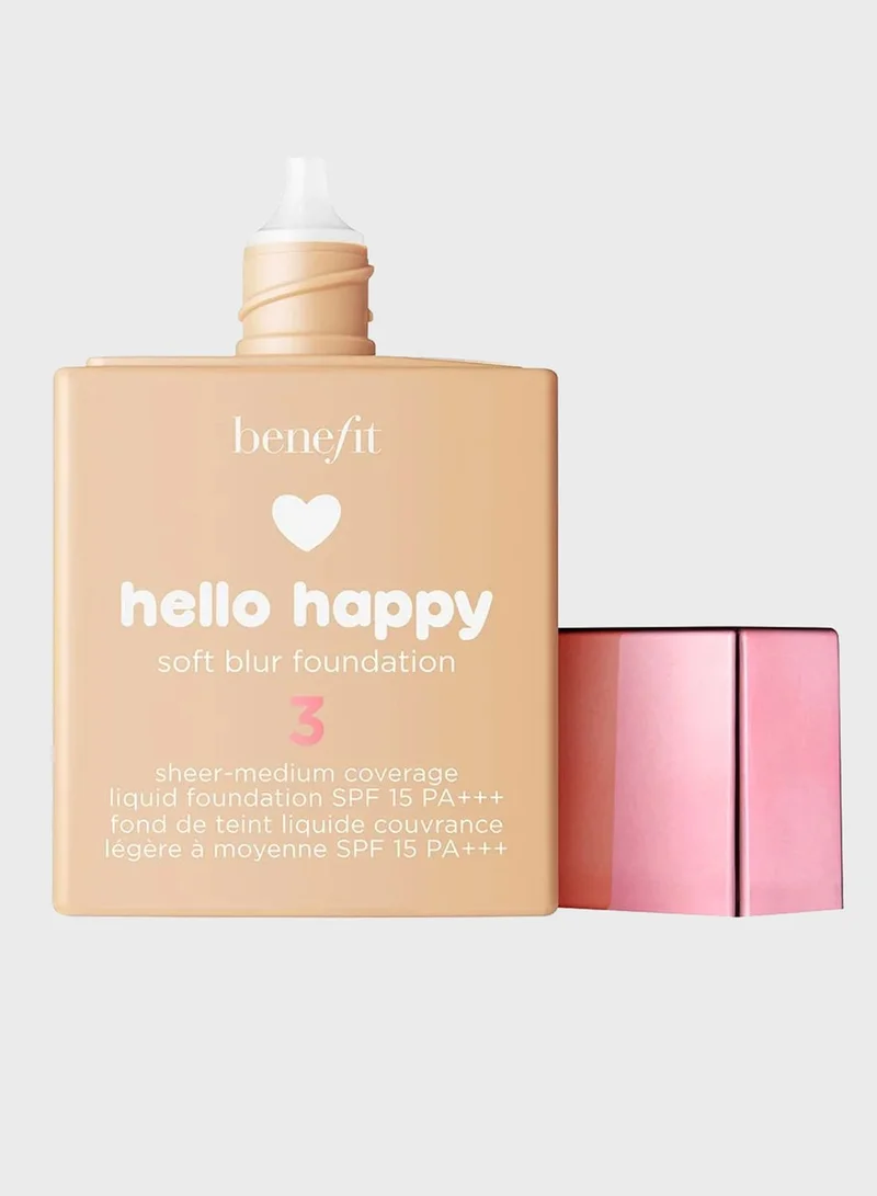 Benefit Cosmetics Hello Happy Soft Blur Foundation 03