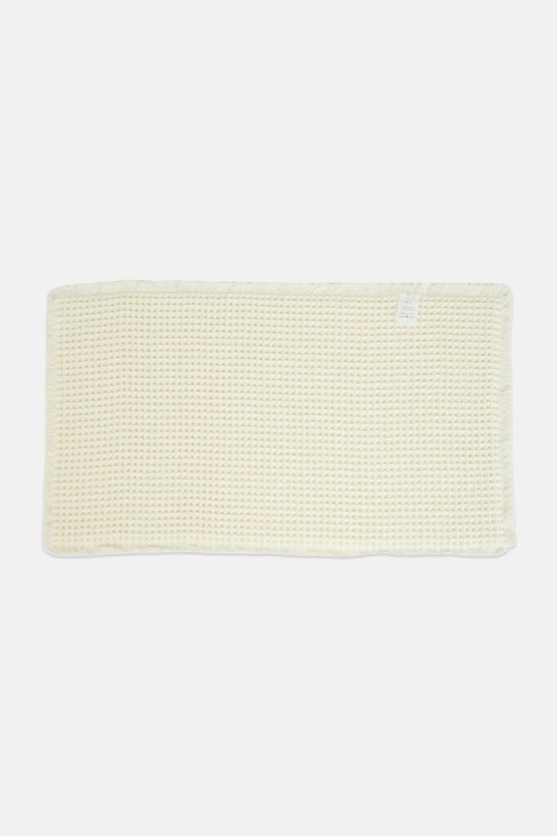 YOTO Waffle Bath Mat, Off White - Image 2