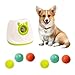 PTLSY Automatic Dog Ball Launcher Interactive Puppy Thrower Machine for Small Medium Dogs 3 Balls Inclusive of 2 inch White Launcher with 6pc Balls - Image 3