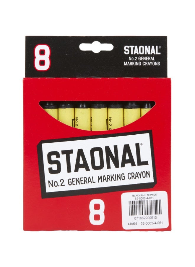 Crayola 5200023038 أقلام تلوين ستايلون، أحمر، 8/علبة - Image 2