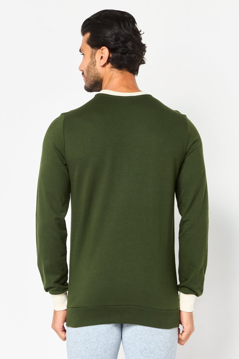 PUMA Men Sportswear Fit One8 Long Sleeve Outdoor Sweatshirt, Myrtle - Image 4