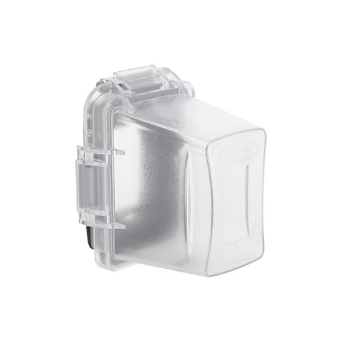 TayMac MM720C Bell 1-Gang Non-Metallic Weatherproof In-Use Deep Cover, Clear - Image 1