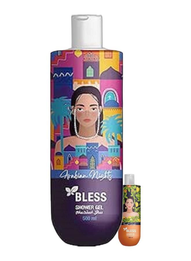 Bless Shower Gel Arabian Nights 500 ML & Bless Shower Gel Fruit Rush 500 ML Bundle - Image 1