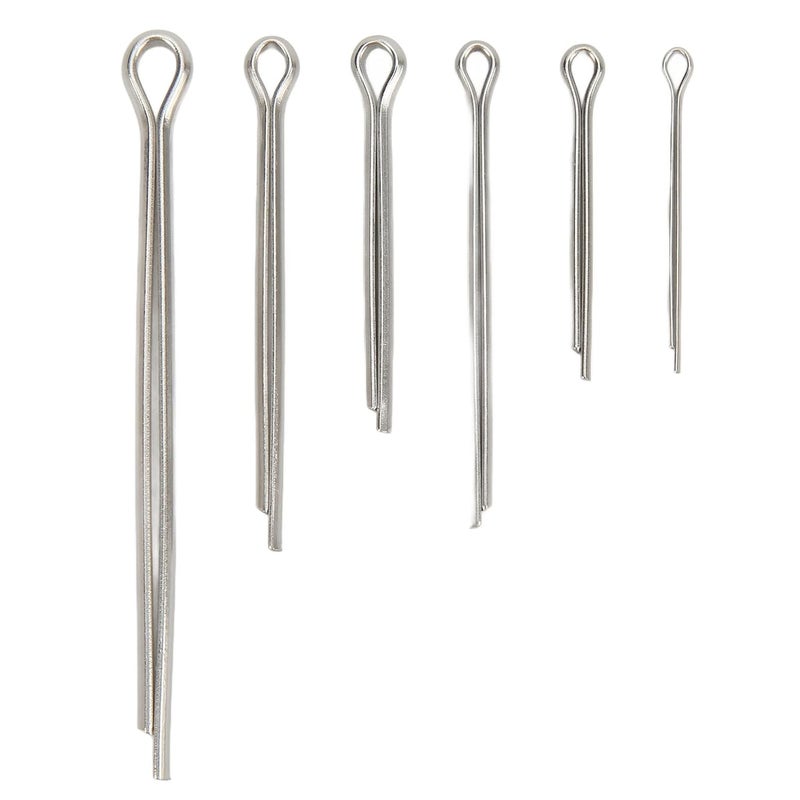 ZJchao Cotter Pin Assortment Kit Stainless Steel Fastener Set 6 Sizes M1.6x25 M2.5x25/40 M3.0x30/40 M4x60 for Auto Truck Garage Workshop Repair 150pcs - Image 4
