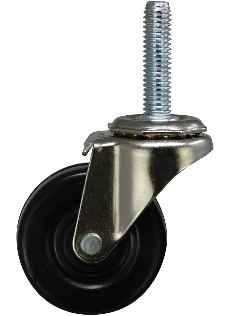 Shepherd Hardware Shepherd Hardware 9344 2-Inch Threaded Stem Casters, 5/16-Inch Stem Diameter, 80-lb Load Capacity, (Pack of 2) , Black  - Image 4