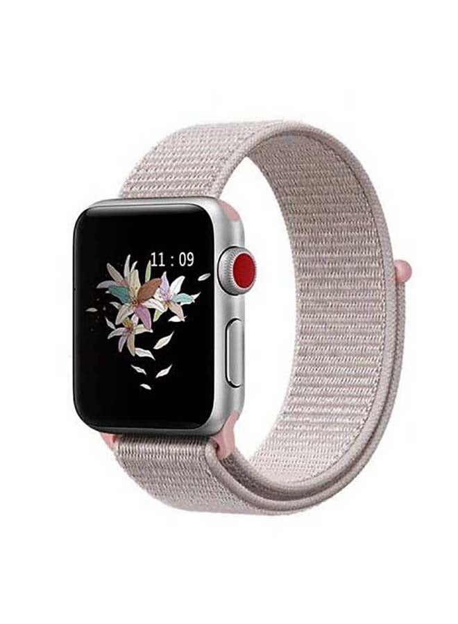 موكوم سوار بديل رياضي بحلقة لساعة أبل سيريز 7/6/5/4/SE مقاس 45/44/42 ملم وردي ذهبي