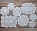 SouthMage SouthMage 8 Hand Crochet White Lace Doilies Lot for Tables Coasters Dresser Runners - Image 2