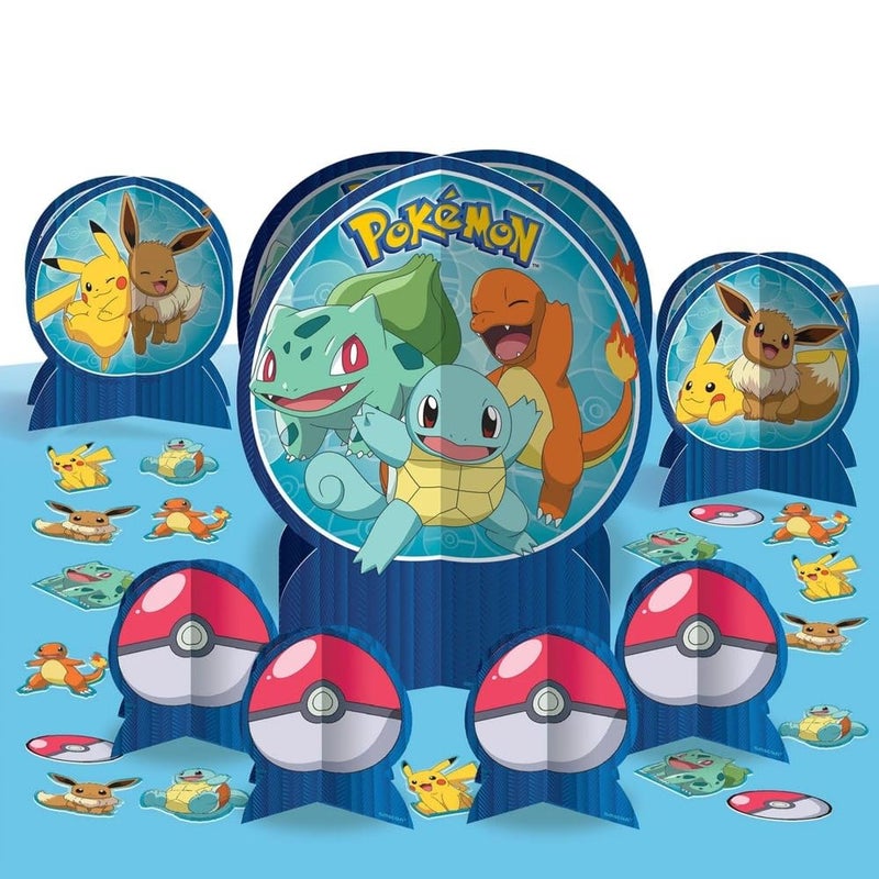 Amscan Table Decorating Kit 23 Pc Set  Sturdy Perfect Party Essential For Themed Parties  Events Pokemon