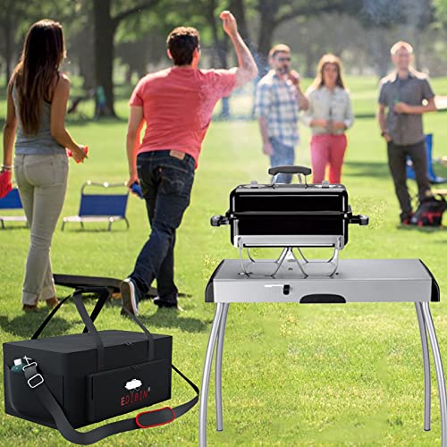 EDIBIN Portable Grill Carry Bag Fit for Weber 1141001 Go Anywhere Gas Grill Compatible with Weber 121020 GoAnywhere Charcoal GriddleHeavy Duty 600D Waterproof Go anywhere gas grill Carry Bag - Image 3