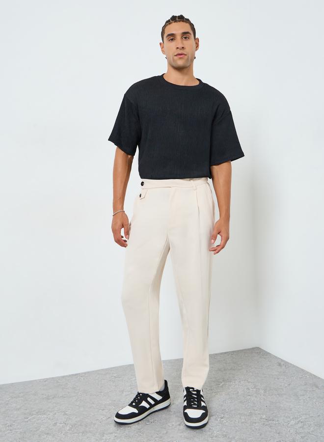 Styli Men Oversized Crinkle Textured T-Shirt - Image 2