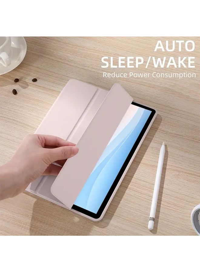 iPad Air 13 Inch M2 Case YT Pink Smart Triple Fold Stand Cover Auto Wake Sleep - Image 4