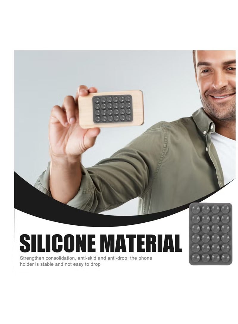 8 Pcs 4 Color Adhesive Silicone Suction Phone Case, Multipurpose Non Slip Phone Suction Cup, Universal Phone Sticky Grip, Suitable for Mirror Bathroom Home Kitchen - Image 4