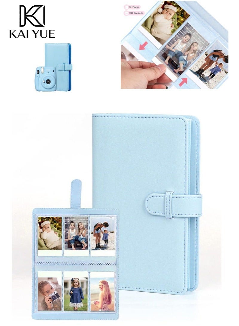 KAI YUE 108 Pockets Photo Album for Fujifilm Instax Mini 9 Mini 8 / Mini 90 / Mini 25 / Mini 11 / Mini 12 Polaroid Photos, Instant Pictures Album Mini Camera Accessories - Image 1