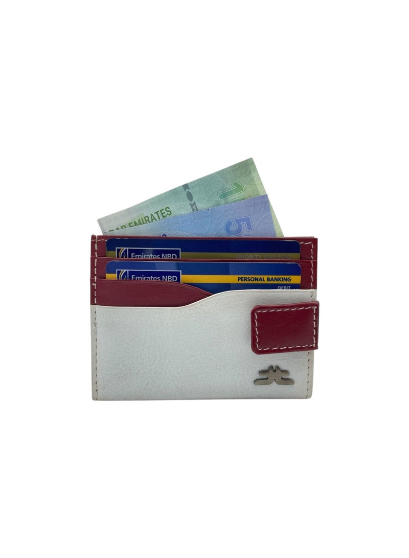 LAVERI LEATHER Slim Card Case & Cash Wallet Compact Size # 4257L - Image 1