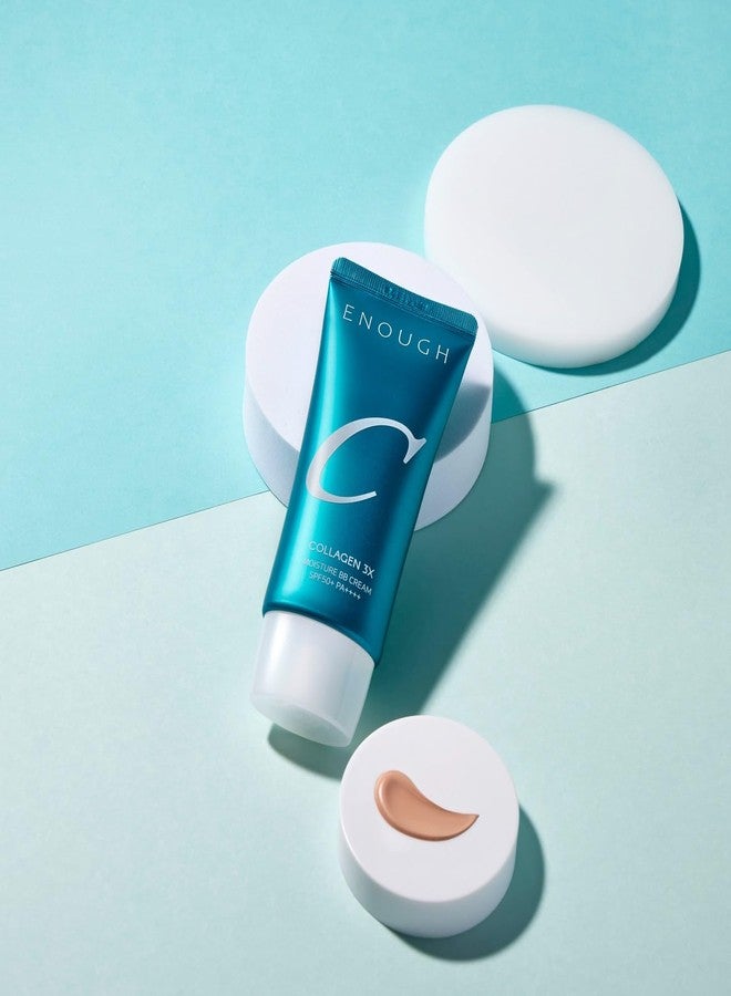 Enough Collagen 3X Moisture BB Cream SPF50, Makeup Tinted Moisturizer for Face, Korean Skin Care Full Coverage Foundation, 1.76oz - Image 3