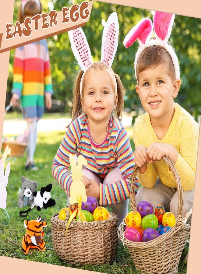 ZJEFUNS 12 Pack Prefilled Easter Egg Fillers with Mini Animal Plush Toy Fillers for Easter Egg Hunt, Easter Basket Stuffers Gifts for 3-8 Year Old Kids Boys Girls Toddlers Easter Party Favors - Image 3
