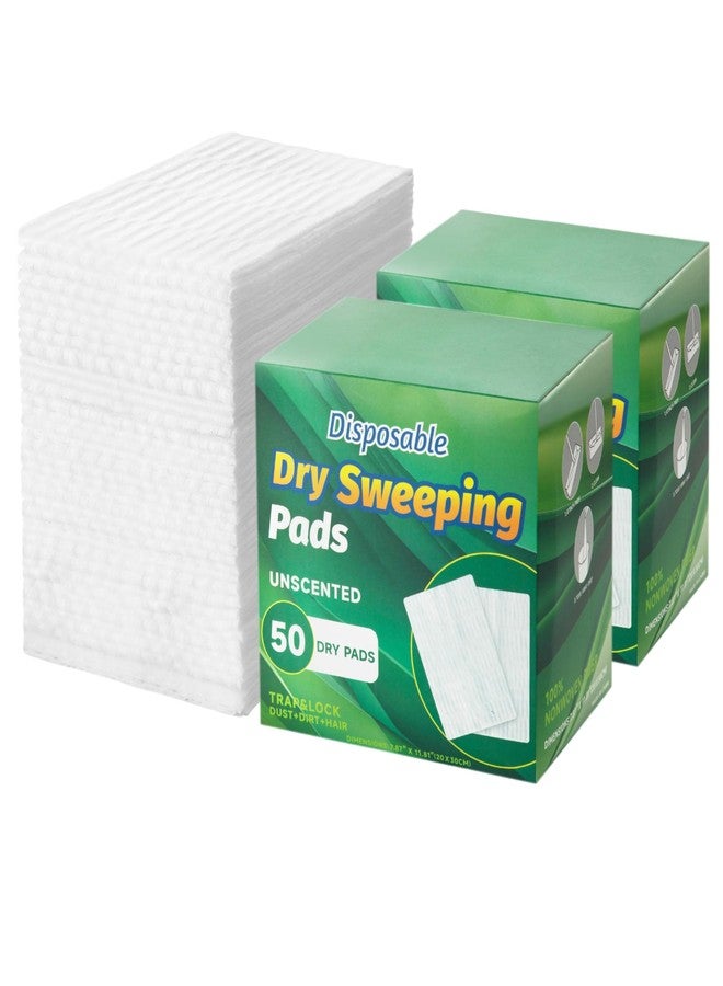 PEACHICHA Dry Sweeping Cloths Mop Refills Disposable Sweeping Cloths Floor Dust Refills Mop Pad, Floor Cloth Refills for Swiffer Standard Sweeper , 7.87x11.81inch,100 Count - Image 1