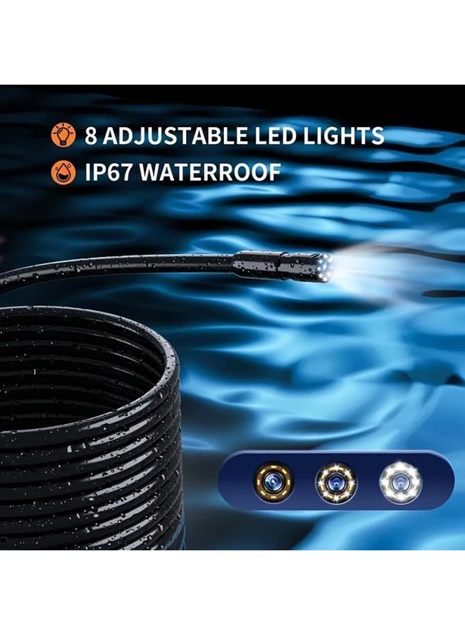 Industrial Endoscope Camera 8mm HD Borescope 4.3 Inch IPS LCD Screen With 8 LED Light - Image 5