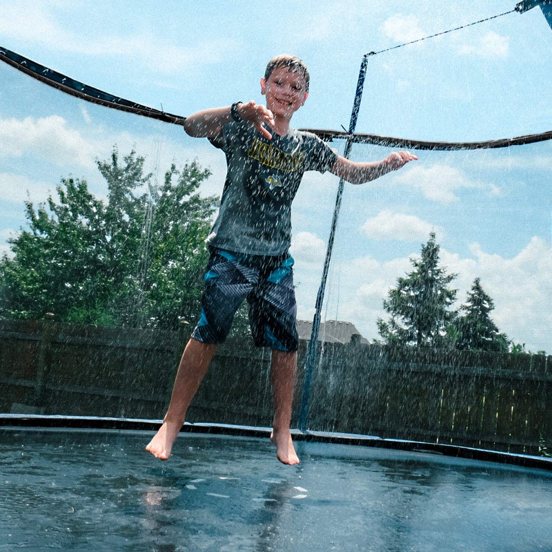 Bobor Trampoline Sprinklers for Kids, Outdoor Trampoline Spary Park Fun Summer Water Toys.(39ft) - Image 2