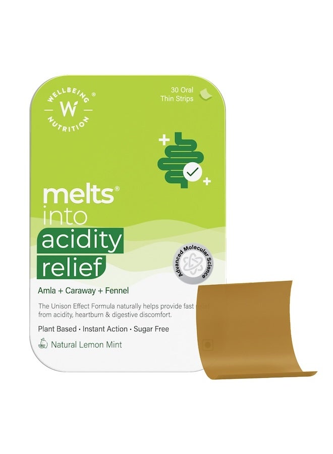 ويلبيينج نيوتريشن ويلبينج نيوترشن ميلتس أسيديتي 30 شريط فموي - Image 1