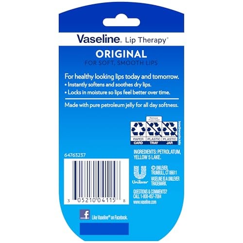 Vaseline Lip Therapy Original, .25 oz (Pack of 12) - Image 2