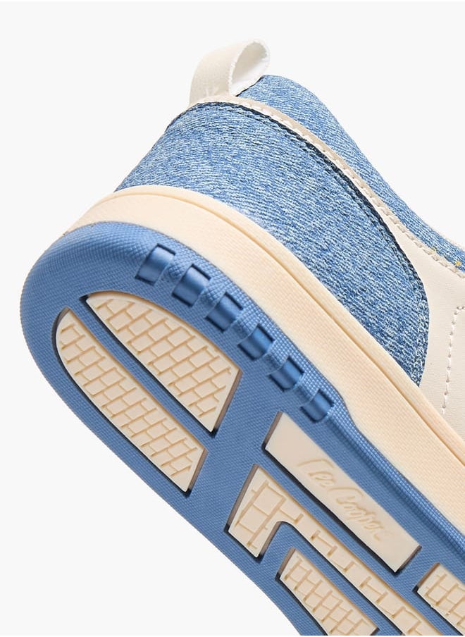 Lee Cooper Women's Denim Panelled Sneakers with Lace-Up Closure  - Image 5