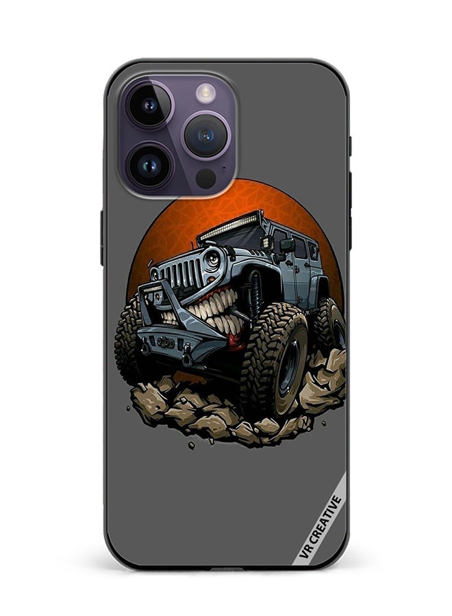 VR CREATIVE غطاء حماية لجهاز آبل آيفون 16 برو بتصميم سيارة متعدد الألوان - Image 1