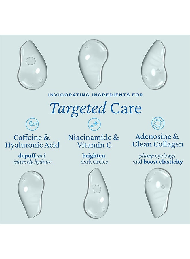 بليف Aqua Bomb Cooling Eye Gel 15ml - الكافيين وحمض الهيالورونيك للتنفخ والترطيب، والنياسيناميد وفيتامين سي للدوائر المظلمة، والأدينوزين والكولاجين للتسرب والتثبيت - Image 5