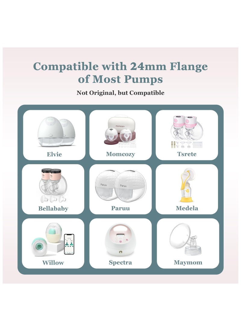 Mr. Penda 10 PCS Breast Milk Pump Inserts 13/15/17/19/21mm for 24mm Shields, Compatible with Most Breast Pumps,Essential  Sizing Kit for Breast Milk Pump Inserts Replacement Accessories  - Image 5