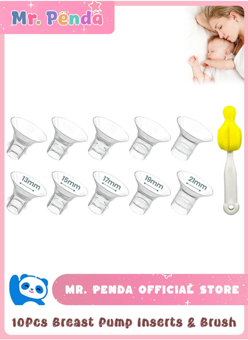 Mr. Penda 10 PCS Breast Milk Pump Inserts 13/15/17/19/21mm for 24mm Shields, Compatible with Most Breast Pumps,Essential  Sizing Kit for Breast Milk Pump Inserts Replacement Accessories  - Image 1