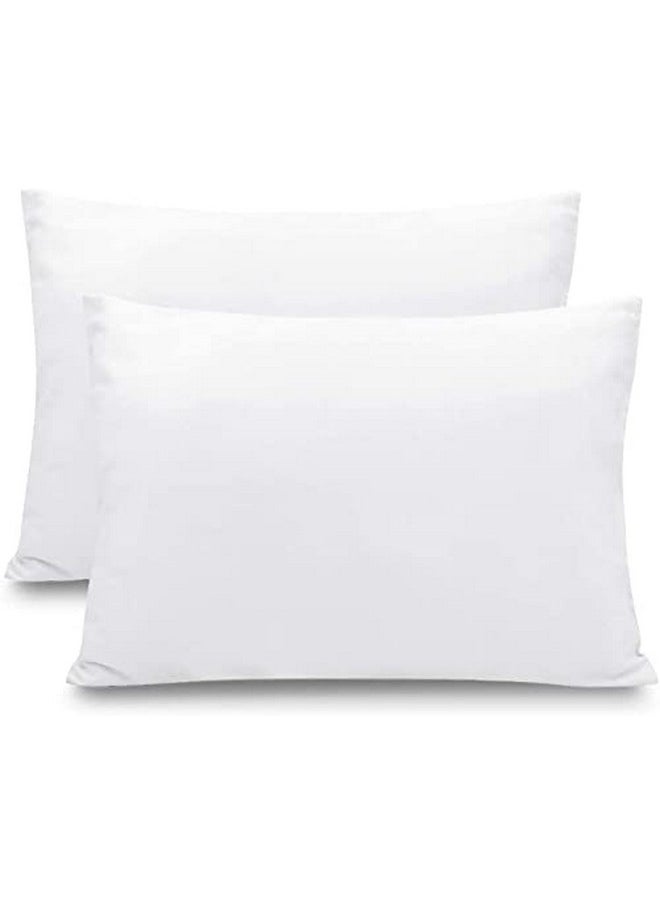 Aisawate 100% Cotton Toddler Pillowcasetravel Pillowcase Pack Of 2 Set 14X20 Inches With Envelope Closure Hypoallergenic Soft & Breathable Baby Pillow Case Cover Solid White  - Image 2