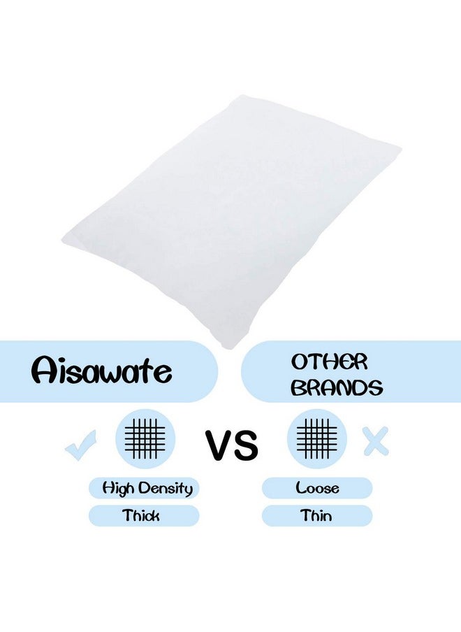 Aisawate 100% Cotton Toddler Pillowcasetravel Pillowcase Pack Of 2 Set 14X20 Inches With Envelope Closure Hypoallergenic Soft & Breathable Baby Pillow Case Cover Solid White  - Image 4