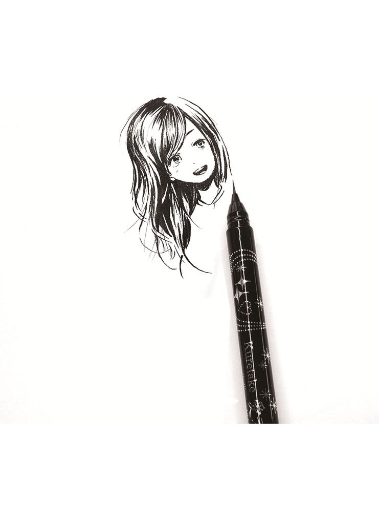 Zig Brush Pen Al Liner Ultra Fine Brush Tip Drawing Pen Black  - Image 3