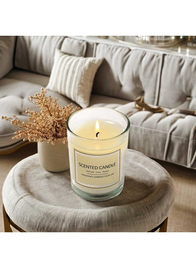 شمعة معطرة - شمعة علاجية بالزيوت العطرية - اللافندر، العرعر، المسك - 50 جرام شمعة طويلة الأمد بدون دخان لأعياد الميلاد، المنتجعات الصحية، المنزل، الاسترخاء، والهدايا