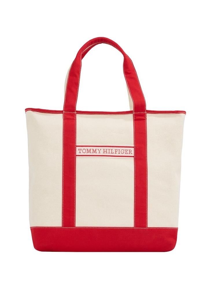 TOMMY HILFIGER Logo Detail Zip Over Tote  - Image 1