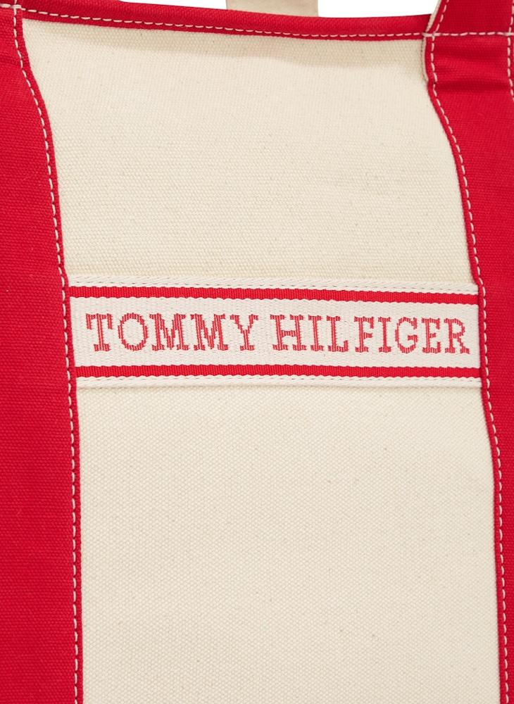 TOMMY HILFIGER Logo Detail Zip Over Tote  - Image 3