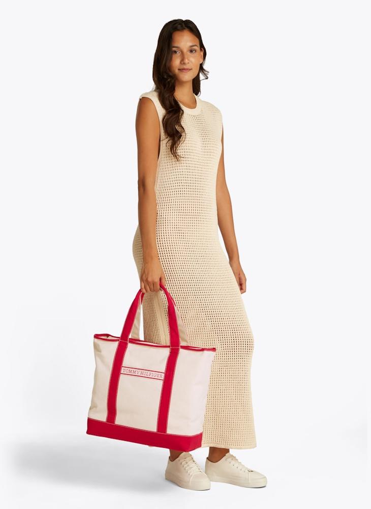 TOMMY HILFIGER Logo Detail Zip Over Tote  - Image 5