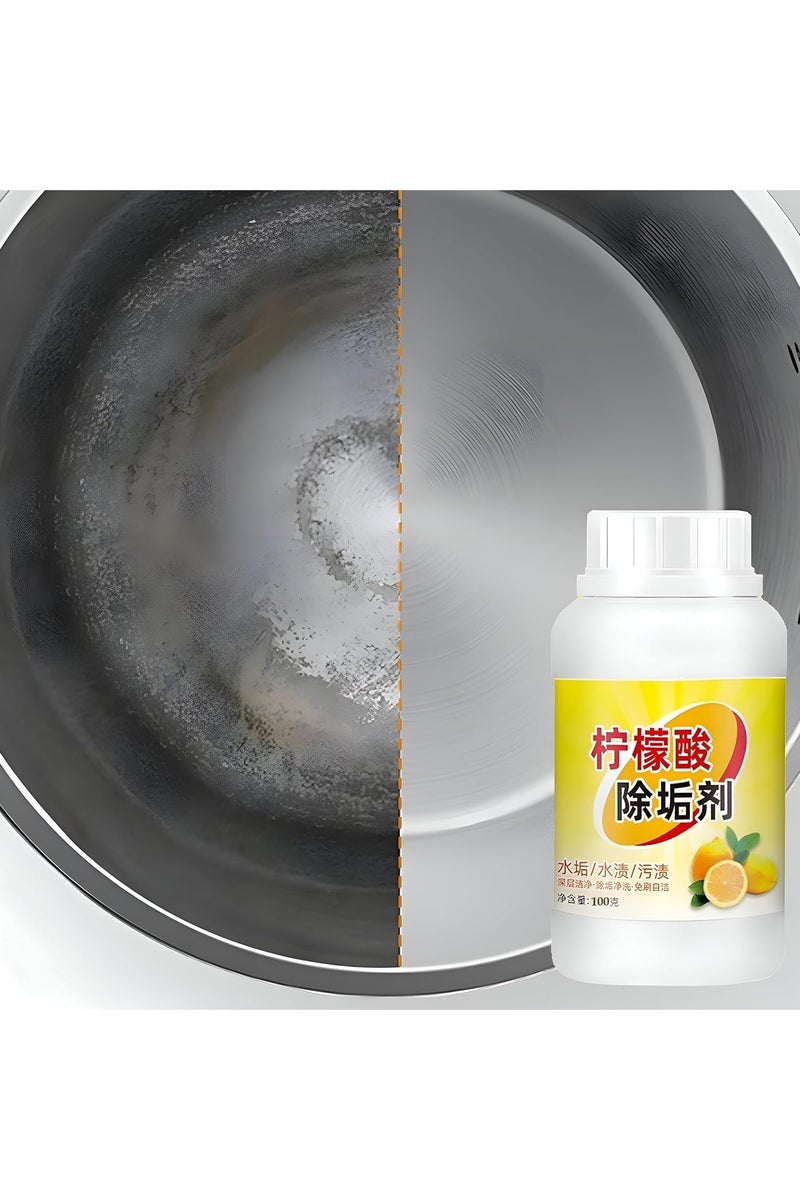 Citric Acid Powder for Cleaning and Descaling 100g – 100% Natural Detergent to Remove Calc and Mineral Deposits from Electric Kettles, Drip Devices, Coffee Machines, Water Dispensers, Dishwashers - Image 2