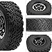 Vgoohobby OD 275 Rubber Tires Metal Beadlock Wheel Rims Compatible with MN Model MN82 LC79 MN78 D90 D91 D96 99S 112 WPL C14 C24 C34 C44 116 RC Car Black - Image 4