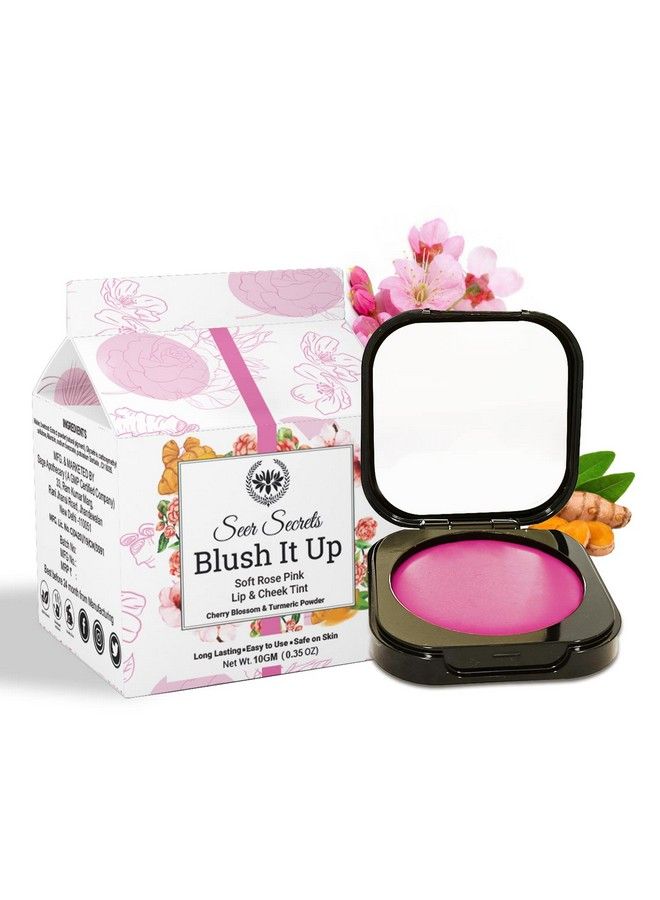 Seer Secrets Natural Blush It Up Lip And Cheek Tint For Long Lasting Moisturizing Lips ; Soft Rose Pink 10Gm - Image 1