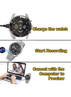 m mhb m mhb New Full HD 1080p Security Camera HD Spy Wrist Watch Camera Surveillance Indoor Outdoor Hd Video Recording with Inbuilt 32GB SD Card  - Image 5