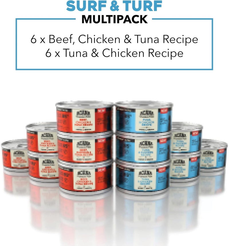 acana عبوة متنوعة من باتيه أكانا المميزة 12 علبة لحم بقر دجاج تونة وصفة 6 تونة وصفة دجاج 6 3 أونصات - Image 2