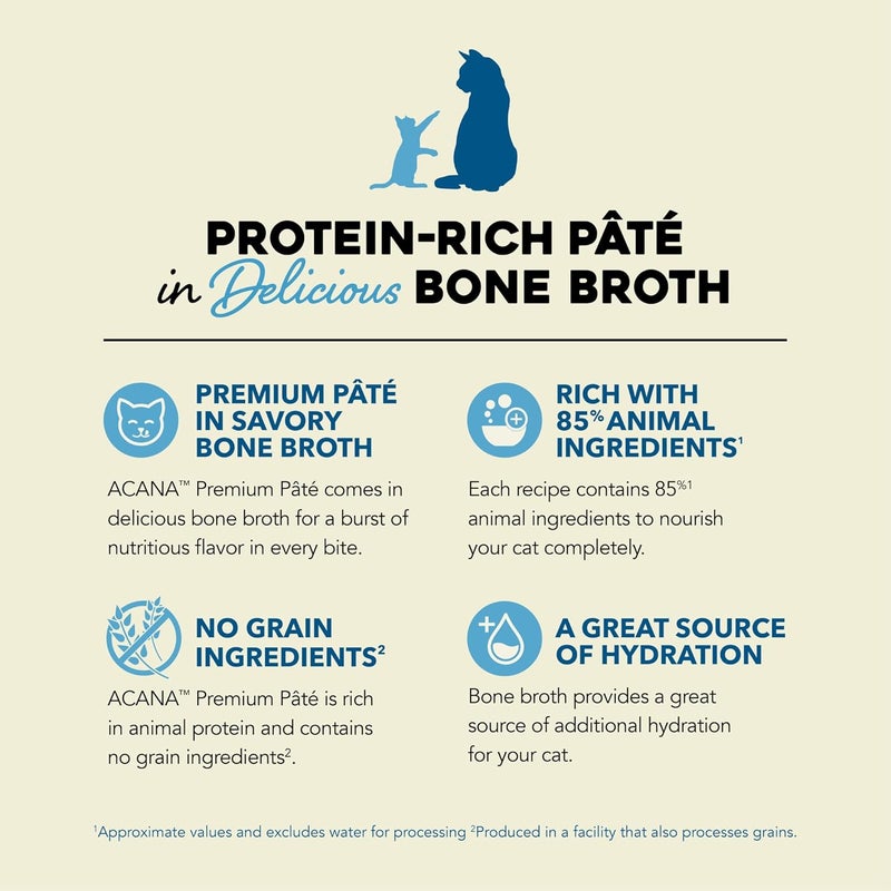 acana عبوة متنوعة من باتيه أكانا المميزة 12 علبة لحم بقر دجاج تونة وصفة 6 تونة وصفة دجاج 6 3 أونصات - Image 4
