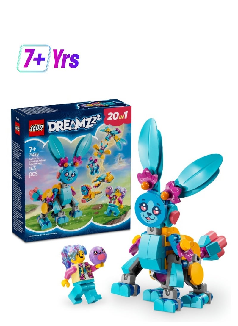 LEGO - LEGO DREAMZzz Bunchu’s Creative Animal Adventures 71488 Building Set (143 Pieces) - Image 1