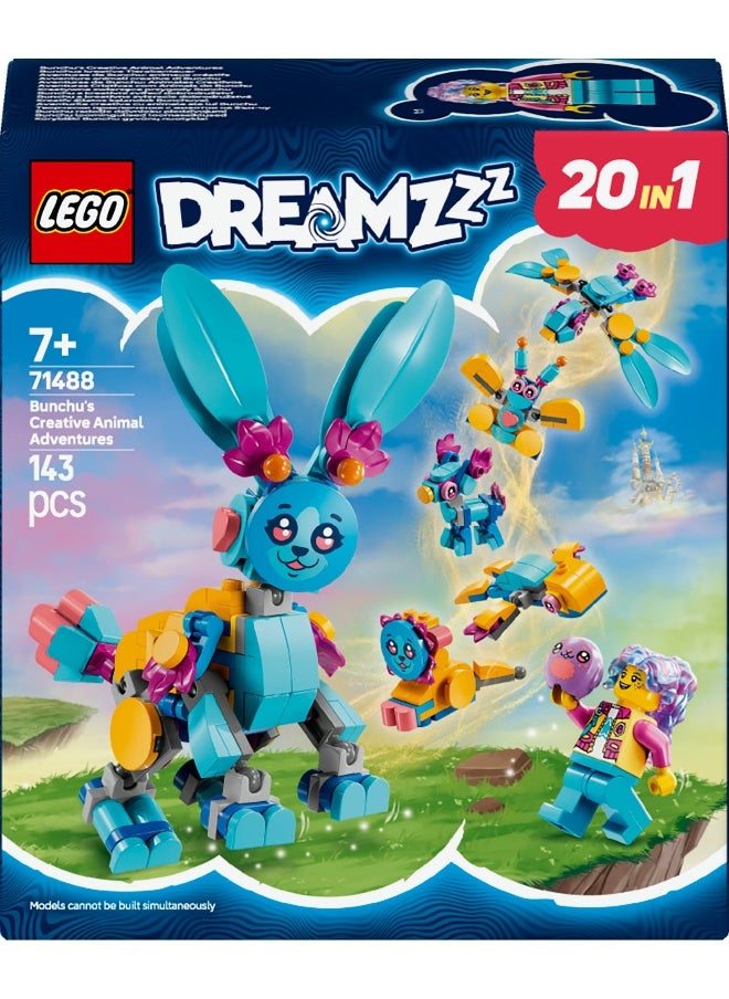 LEGO - LEGO DREAMZzz Bunchu’s Creative Animal Adventures 71488 Building Set (143 Pieces) - Image 1