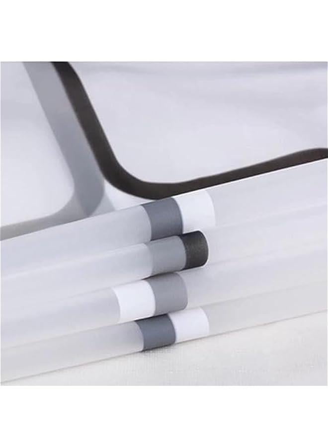 رينكس ستائر دش للحمام م الميكاكوز، ستائر دش لاستيكية شكية لو اسود وايض لديكور الحمام، مجموعة خطافات ستارة دش شفافة مقاومة للماء للمزل 180 × 200 سم).، خلات فييلإيثيلي - Image 5