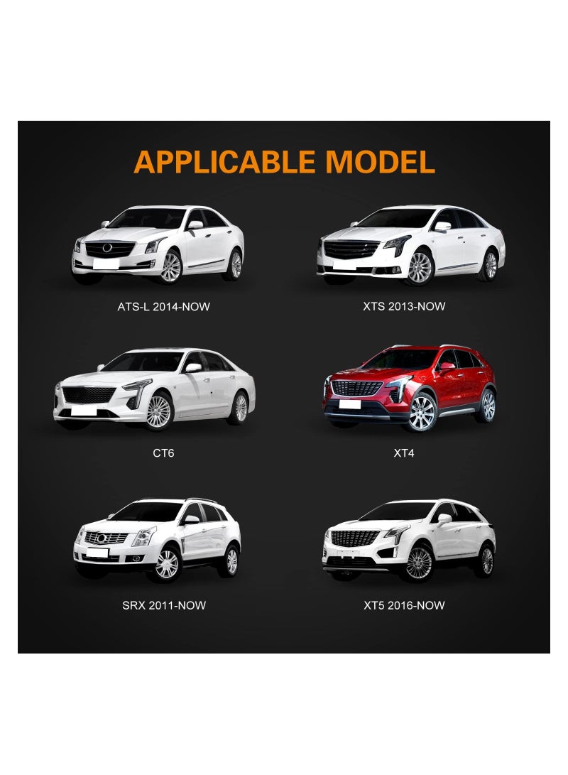 SYOSI 2PCS Car Door LED Logo Light Replacement for Cadillac, 3D Ghost Shadow Puddle Lights Never Fade 3D LED Car Light Car Door Logo LED Ghost Shadow Light LED Logo Shadow Lights for CT6 XT4 XT5 XTS ATS SRX  - Image 2