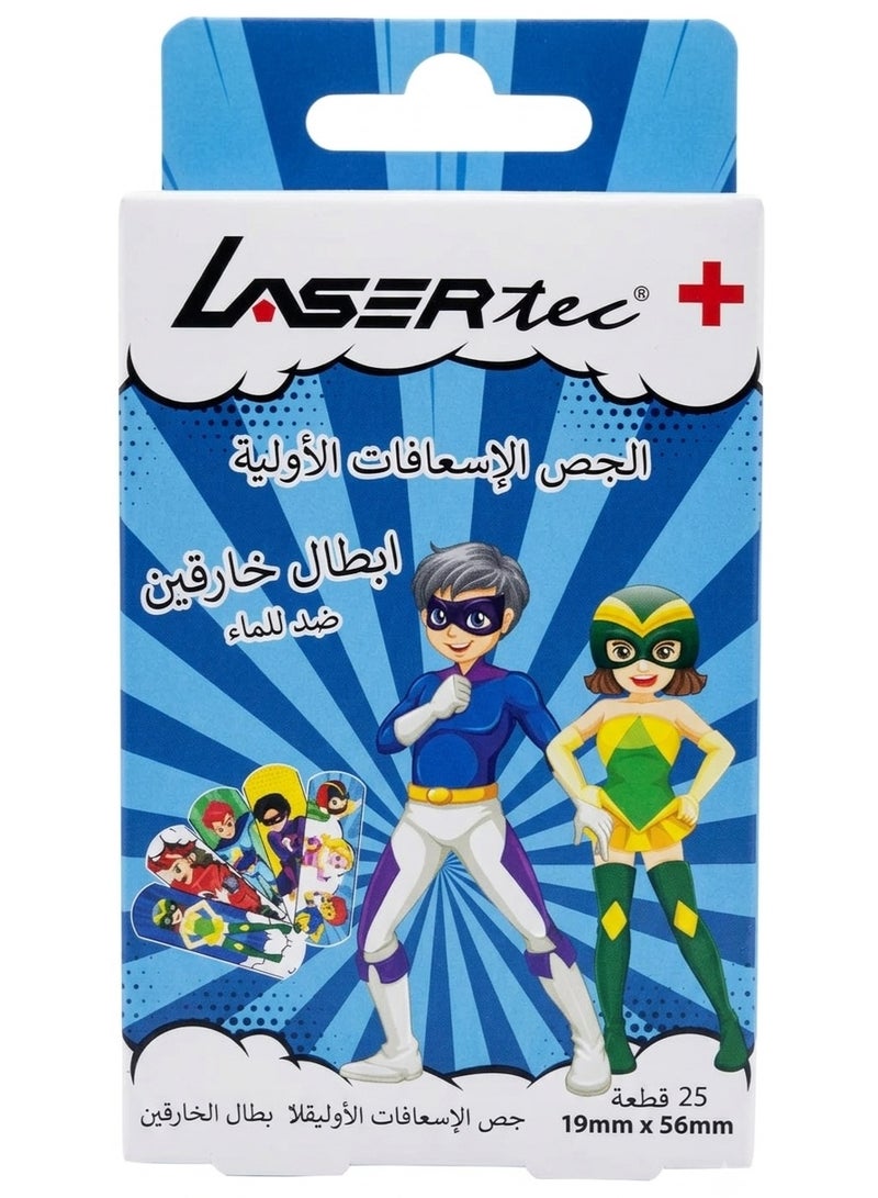 Lasertec Super Heroes Kids First Aid Plaster 19 X 56 Mm 25 Pcs Pack - Image 2